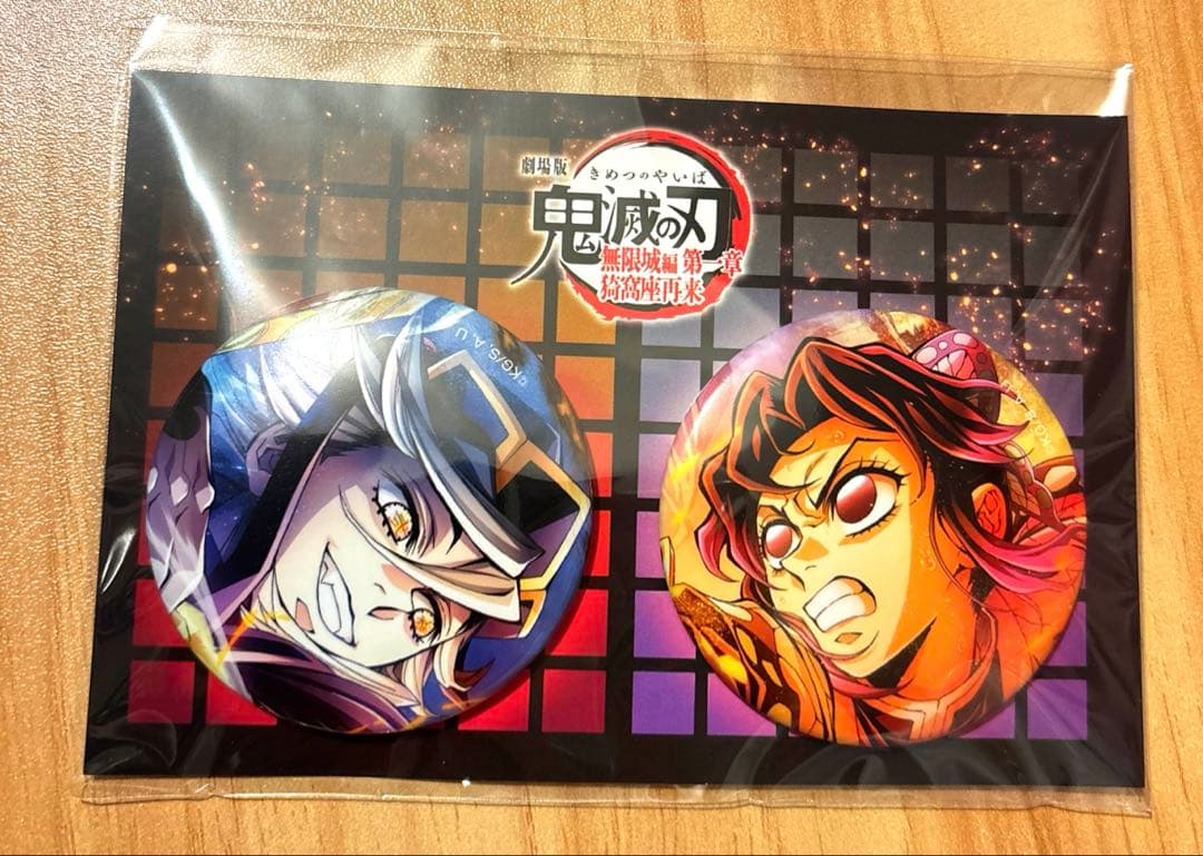 鬼滅の刃 童磨 胡蝶しのぶ 無限城編 第4弾 キービジュアル 缶バッジ