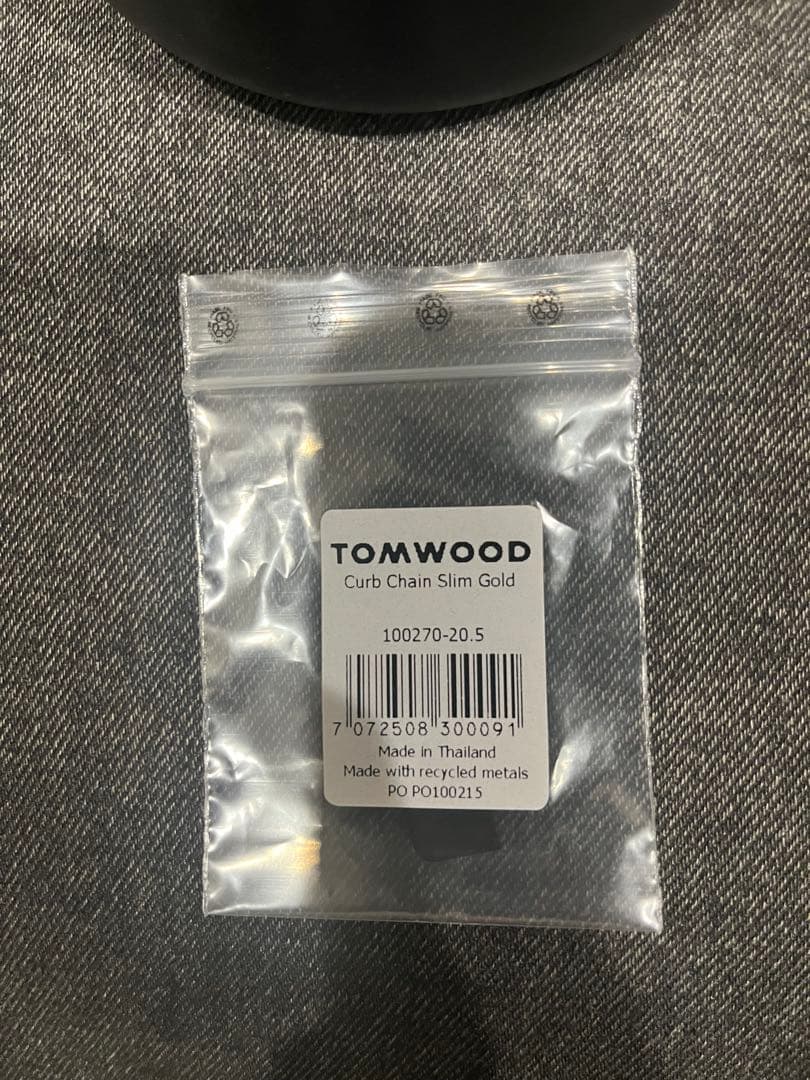 アクセサリー TOMWOOD Curb Chain Slim Gold 20.5inch