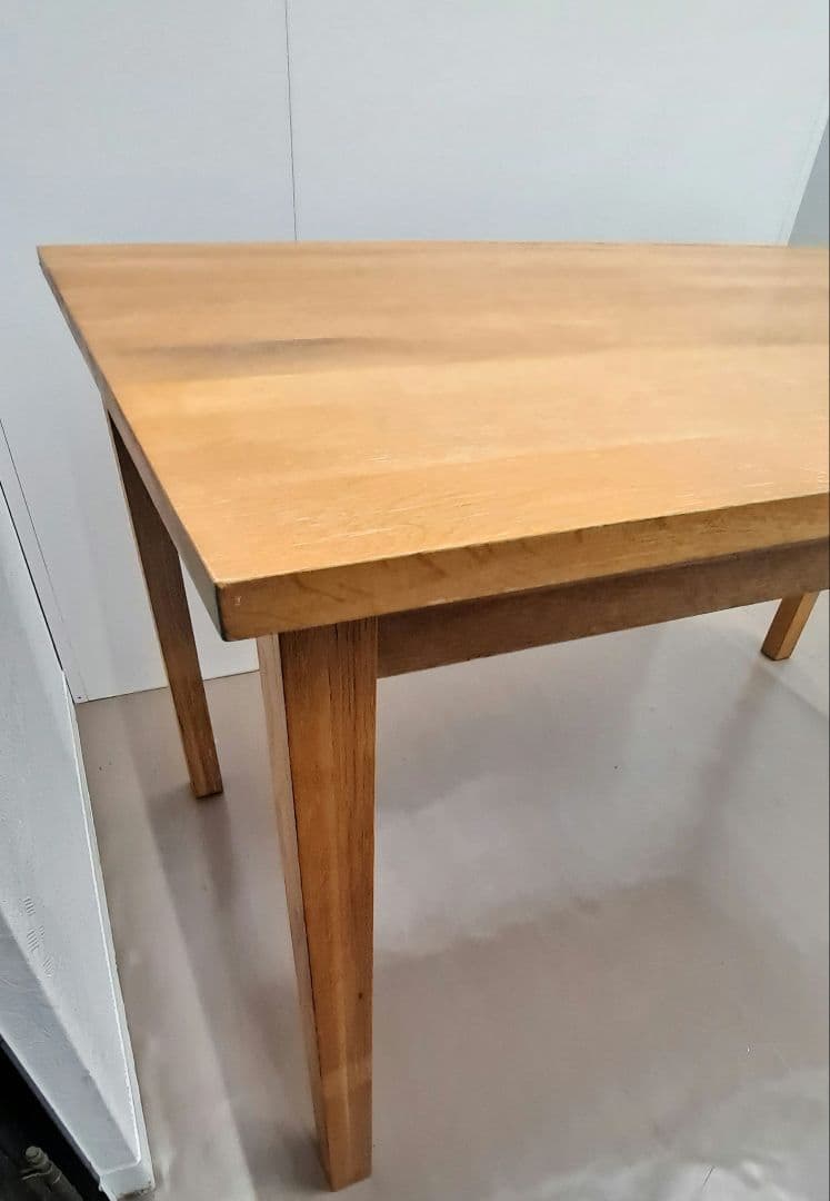 廃盤希少】無印 無垢材ダイニングテーブル・オーク材・幅140cm