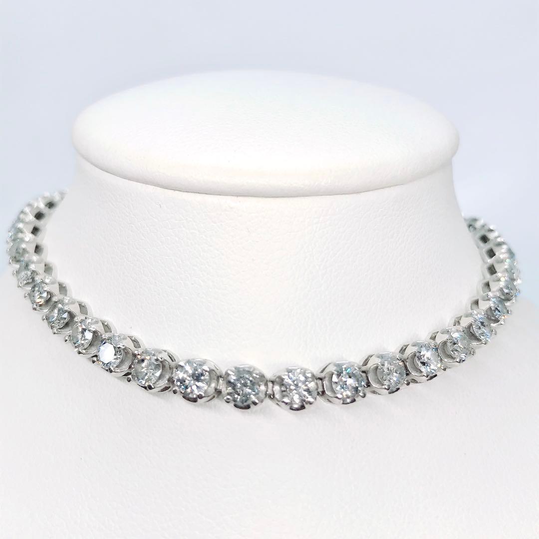5.00ct ダイヤモンド テニスブレスレット K18PT900 ダイヤ 5ct