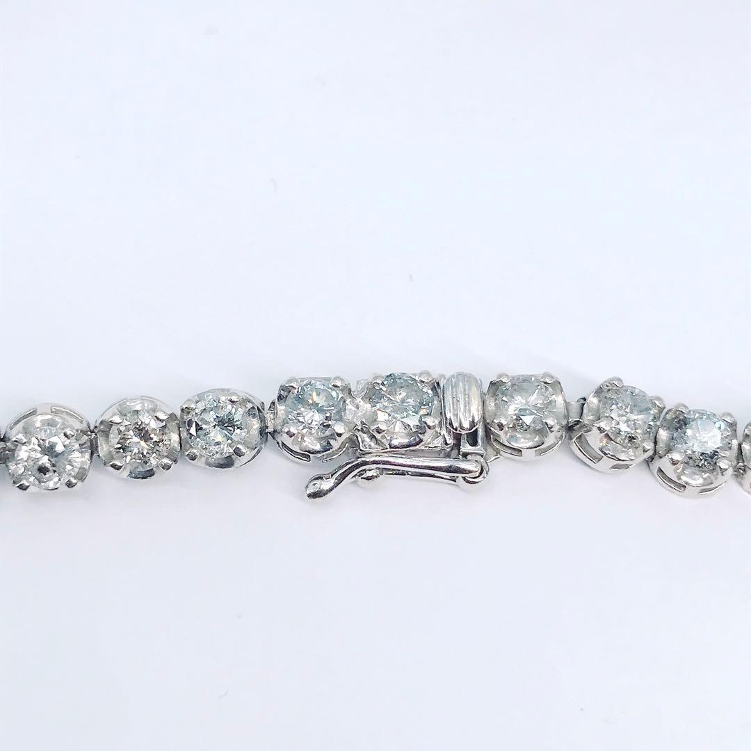 5.00ct ダイヤモンド テニスブレスレット K18PT900 ダイヤ 5ct