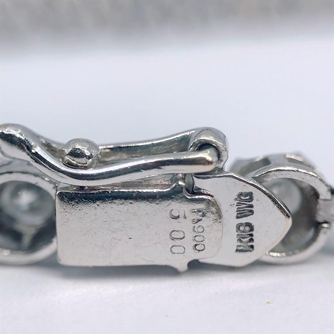 5.00ct ダイヤモンド テニスブレスレット K18PT900 ダイヤ 5ct