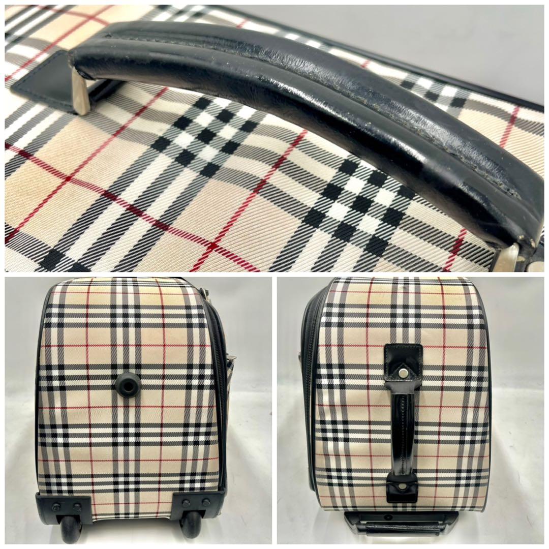 極美品/希少】バーバリーブルーレーベル キャリーバッグ ノバチェック