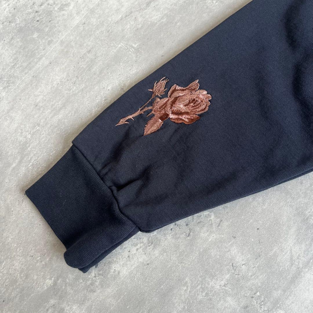 Paul Smith ポールスミス エンブロイダリー ローズ刺繍 パーカー L