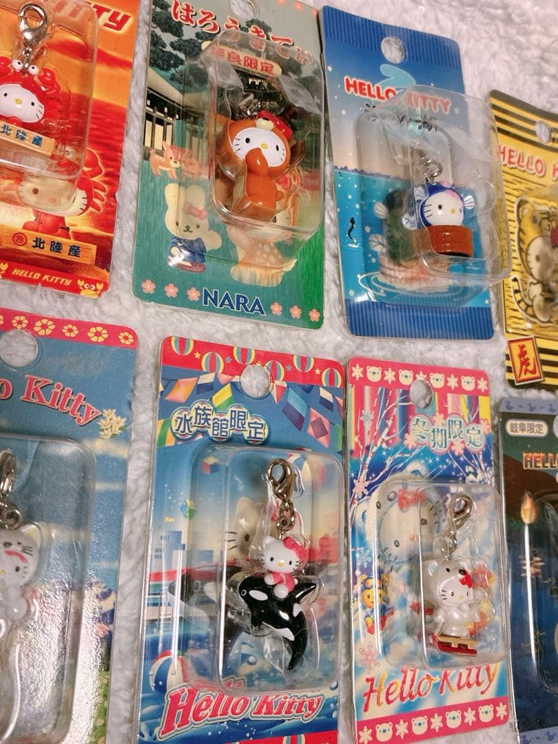 10個セット】ご当地キティ ファスナーマスコット 水族館・動物系 未