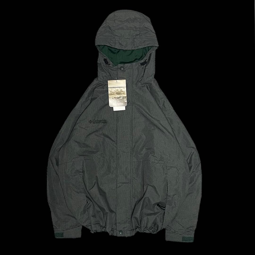 00s Columbia グラフチェック マウンテンパーカー シェルジャケット