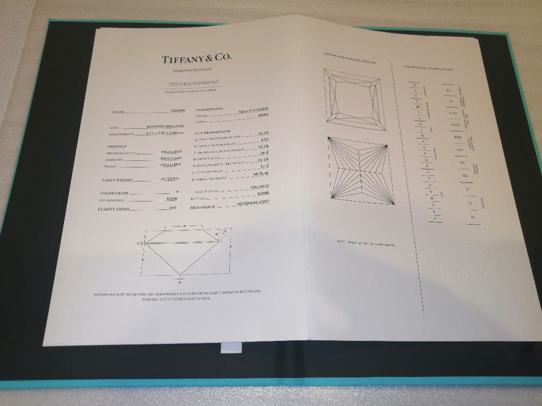 Tiffany & Co. 0.41ct 未使用品 ダイヤモンド指輪