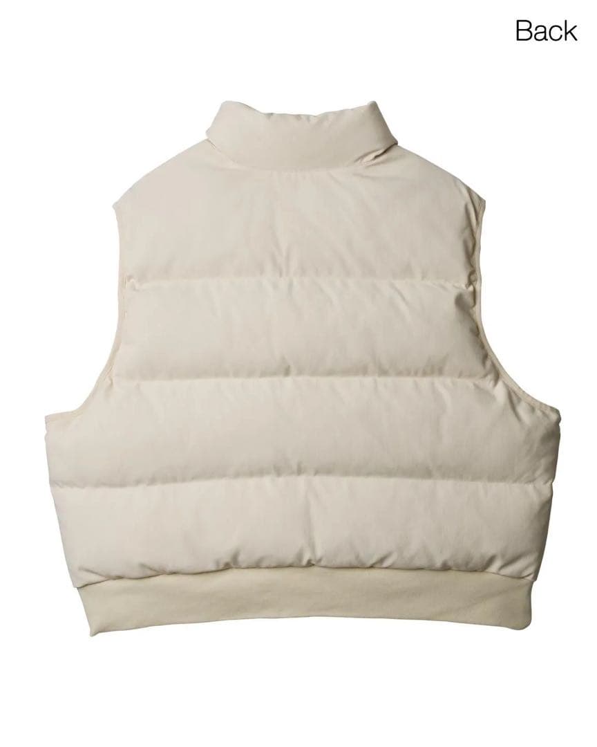 中綿リバーシブルベスト ライトベージュ Nissy ナップタイム naptime