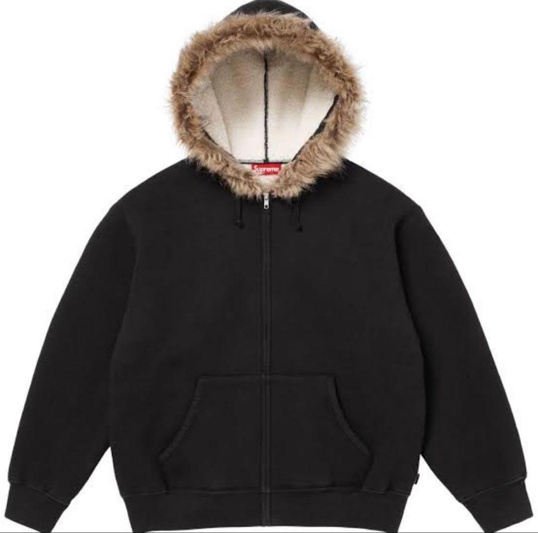 Supreme Faux Fur Zip Up Hooded - メルカリ