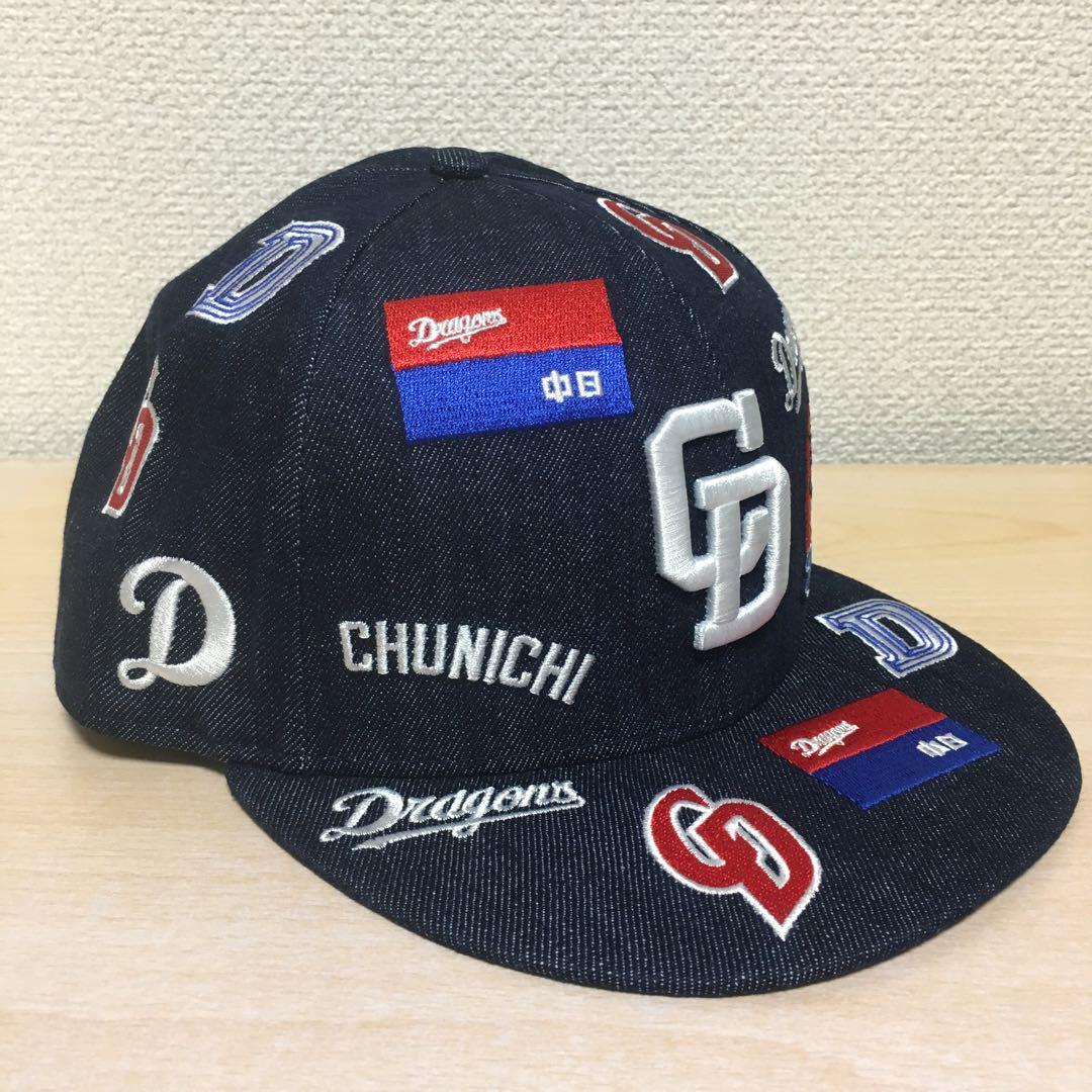 中日ドラゴンズ ニューエラキャップ デニム地マルチロゴキャップ 2024