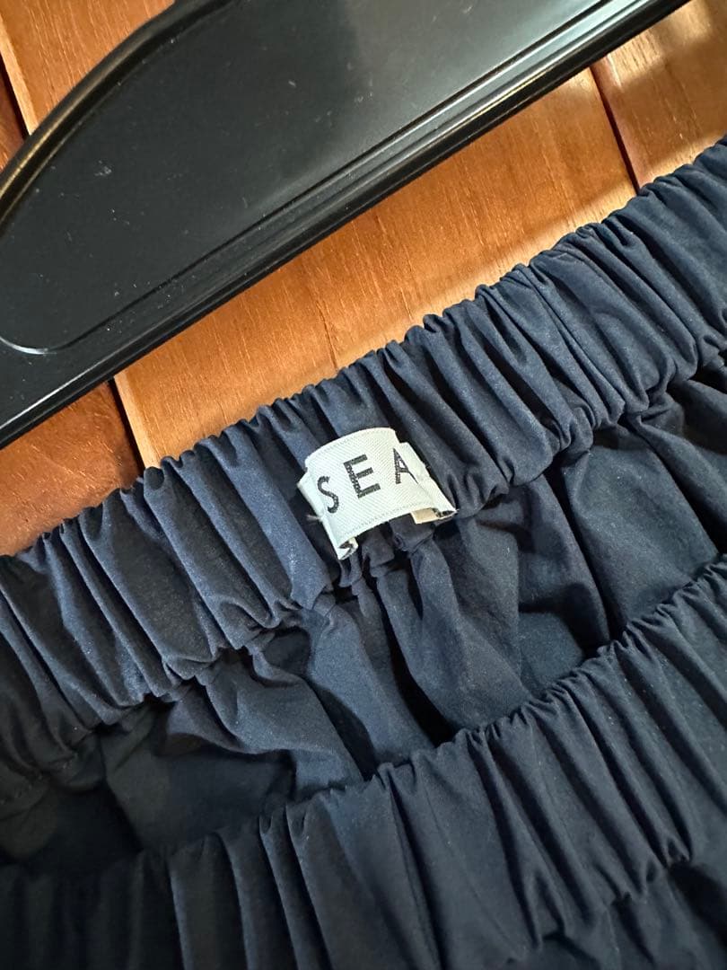 SEA TYPEWRITER DRAPE SKIRT ネイビー - メルカリ