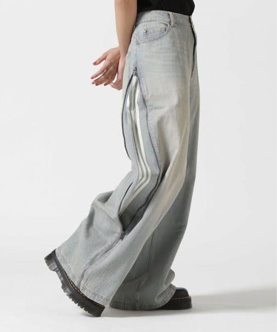 新品未使用】24 adidas DENIM ZIP PANT JX9210 - メルカリ