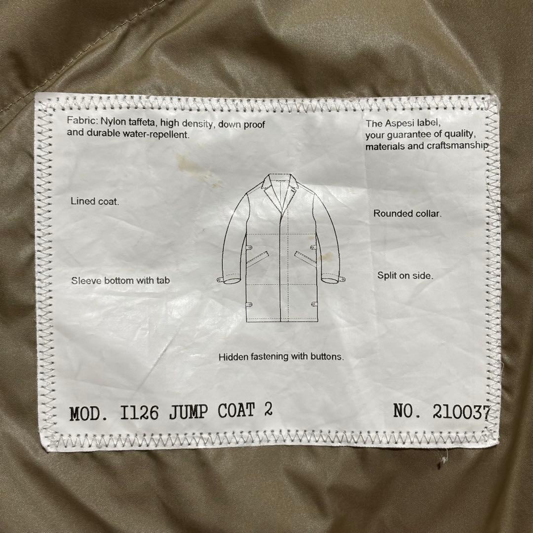 現行タグ アスペジ JUMPCOAT2 ステンカラーコート 撥水ナイロン レイン