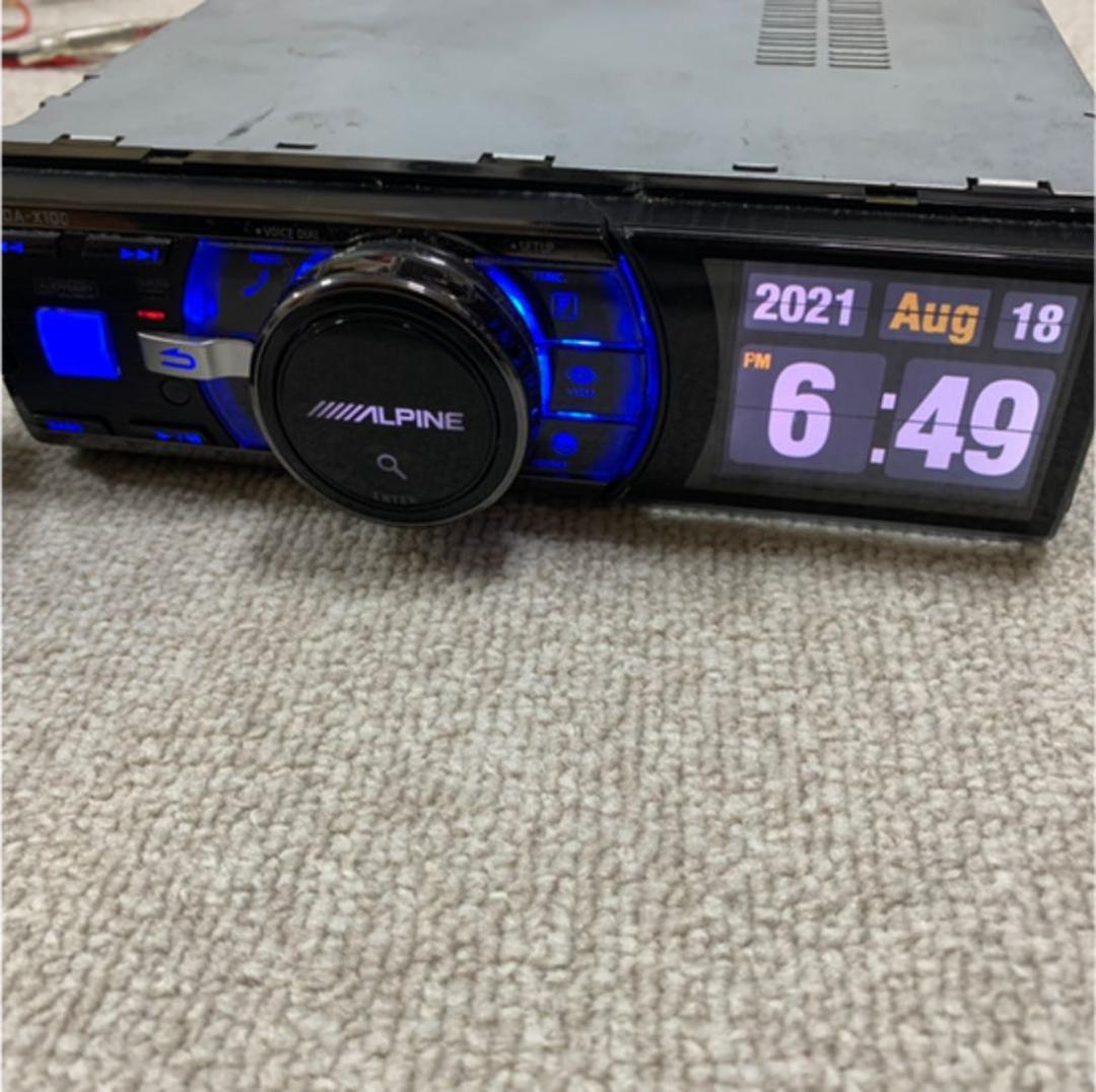 ALPINE 1DINオーディオ iDA-X100/Bluetoothユニット - メルカリ
