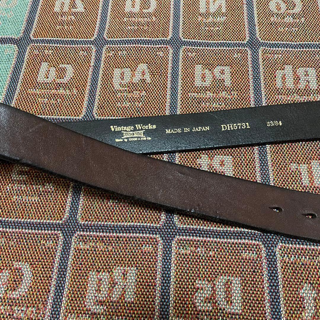 美品】VINTAGE WORKS ベルト DH5731 ブラウン 33/84 - メルカリ
