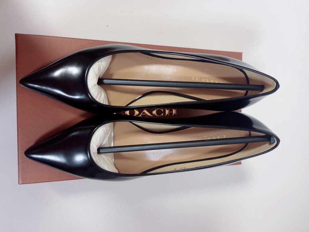 【新品・未使用】COACH ブラック パンプス 23.5cm