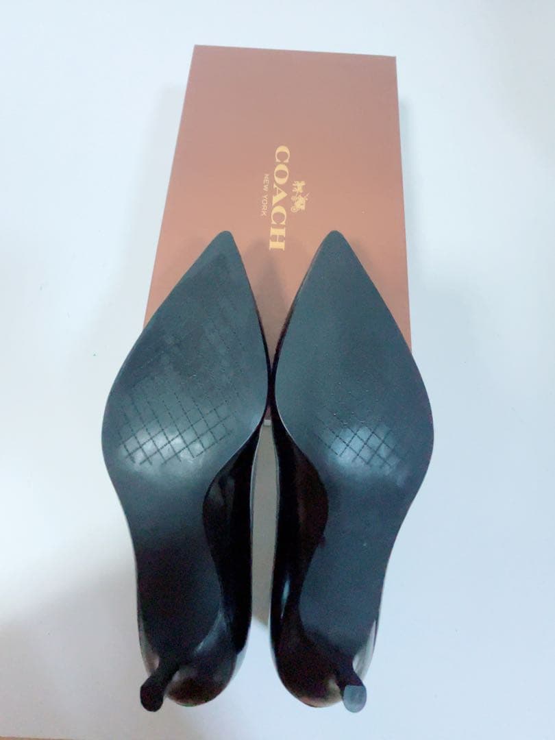 【新品・未使用】COACH ブラック パンプス 23.5cm