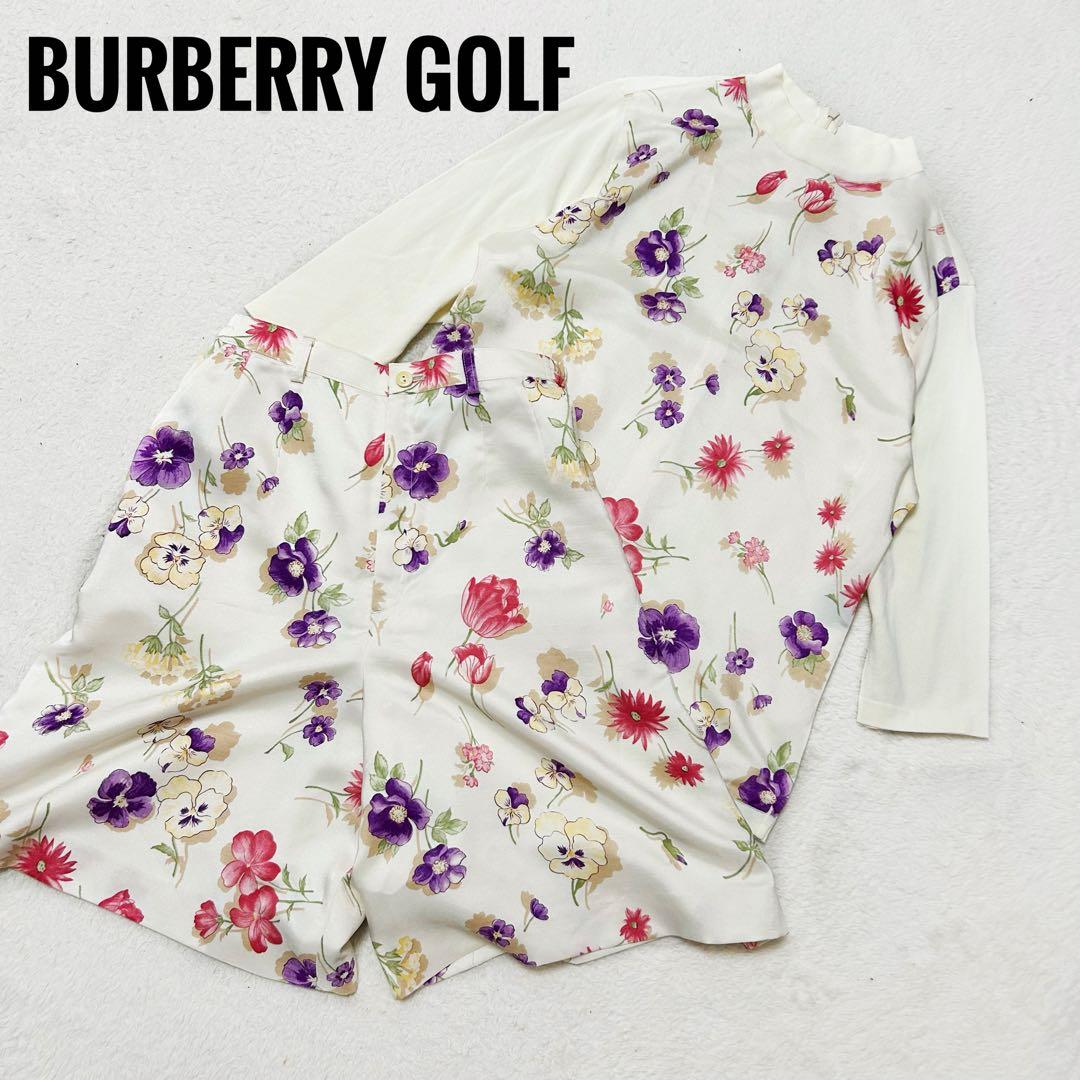 バーバリーゴルフ　ボタニカル　花柄　ウェア　セットアップ バーバリーゴルフ ボタニカル 花柄 ウェア セットアップ バーバリー