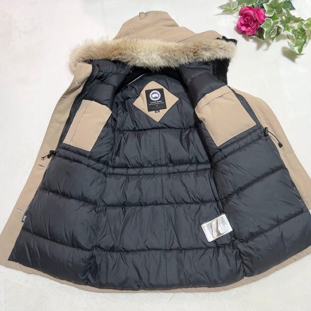 極美品✨ カナダグース ブロンテ ロング ファー ベージュ XS