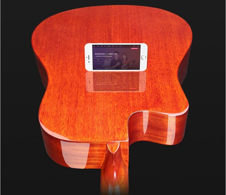 40インチ型光沢単板木ギター初心者(男女共通)