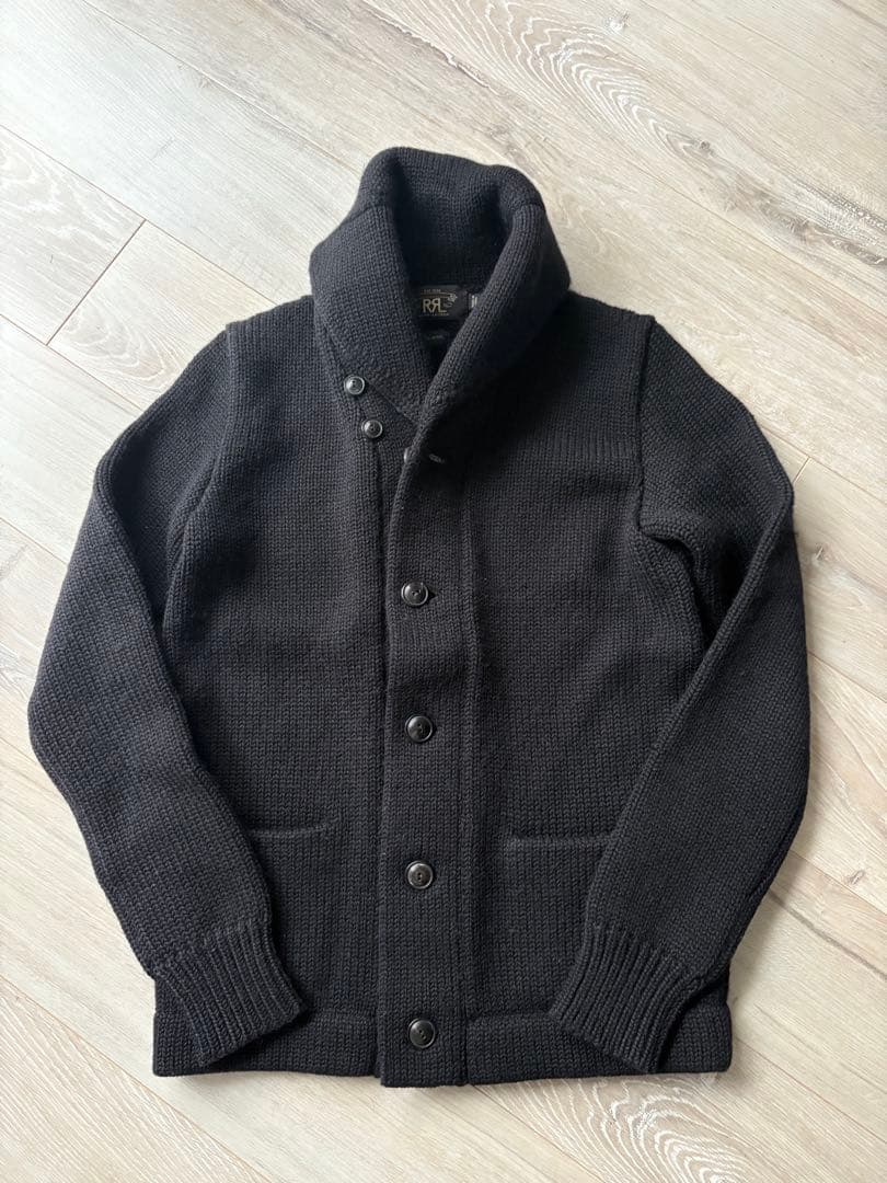 Y*︎様 RRLローゲージウールショールカラーニットJK BLACK RRL ショールカラー ニットカーディガン | 7th 学芸大学