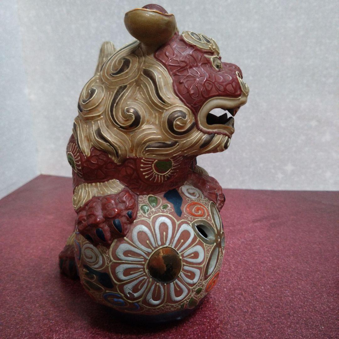 九谷焼 玉乗り獅子 置物 - メルカリ
