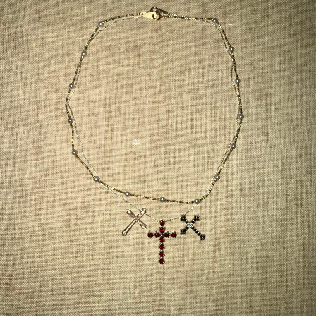 片*付様 9.2g 18金　k18 k10 k18wg ダイヤモンドネックレス