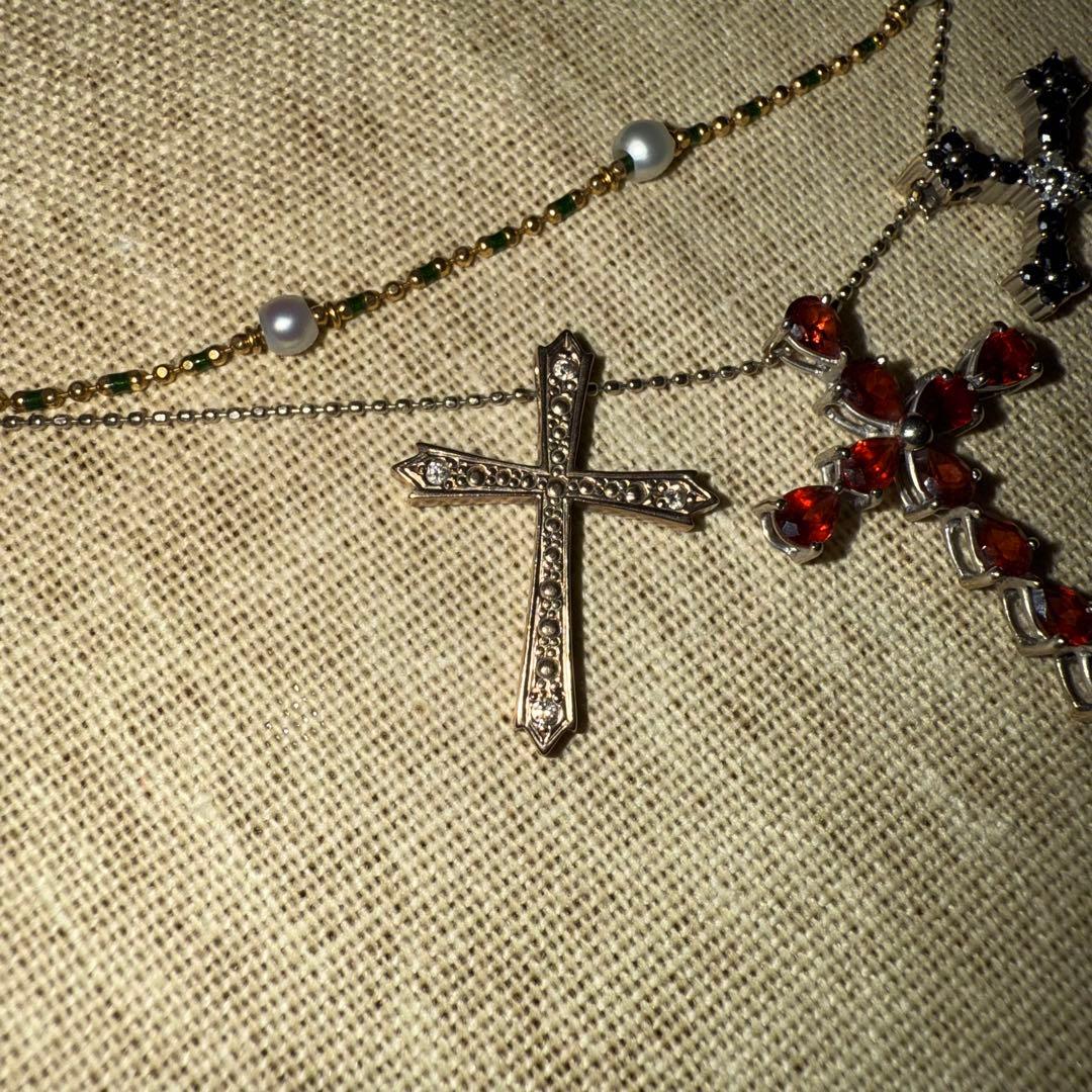 片*付様 9.2g 18金　k18 k10 k18wg ダイヤモンドネックレス