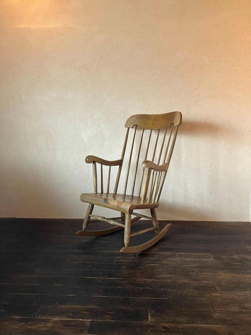 ヴィンテージ ロッキングチェア 木製 飛騨産業 古道具 - メルカリ