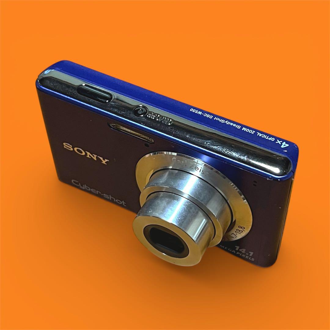 オマケ付き箱付き動作確認済‼️ソニーサイバーショットW550ブルー