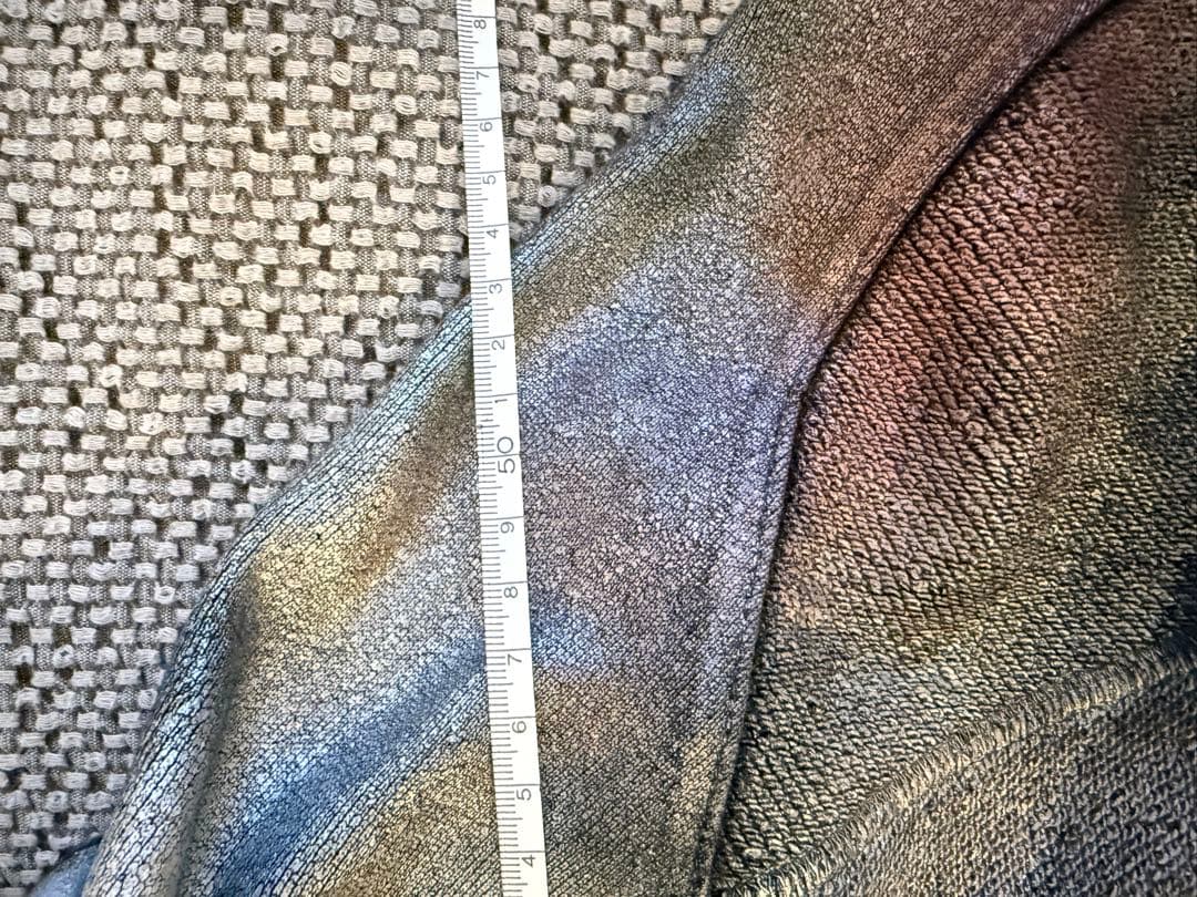 希少！LGBルグランブルー デザイナースプレーカラーリングブルゾン⑥