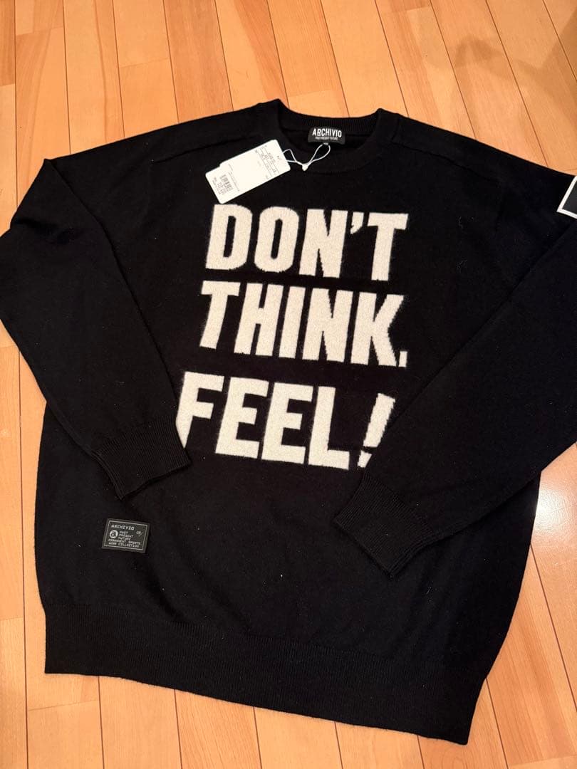 新品 アルチビオ メンズ カシミヤ100% ニット長袖プルオーバー