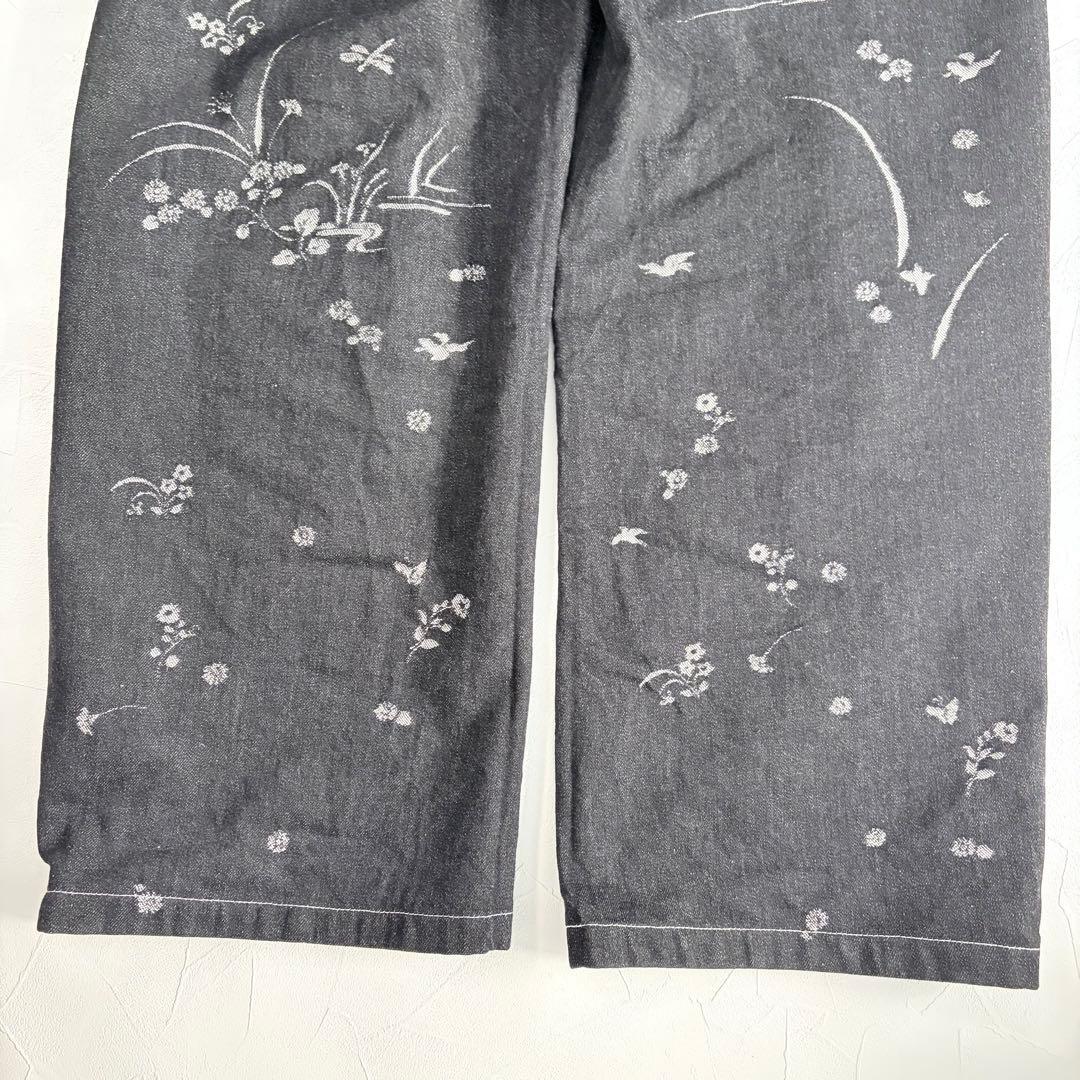 Mamekurogouchi 花鳥柄デニム Black サイズ3 - メルカリ
