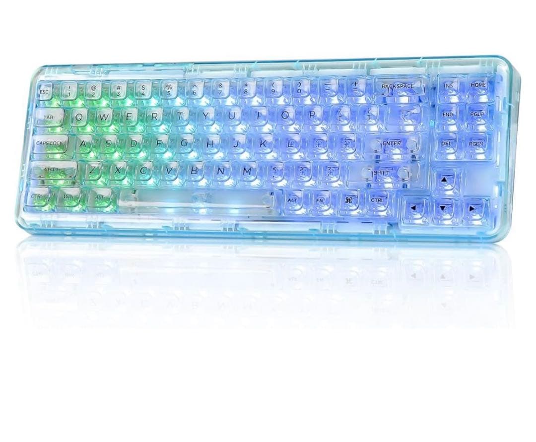 YUNZII X71 メカニカルゲーミングキーボード 透明キーキャップ 楽天市場】【送料無料】YUNZII X71 メカニカルゲーミングキーボード