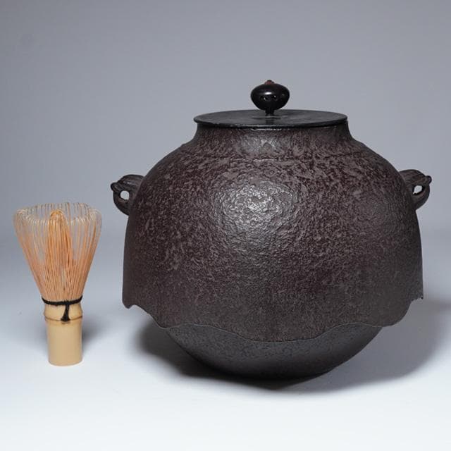 茶道具 虫食入 鐡鐶 釜師 【大西清右衛門】作 箱書あり