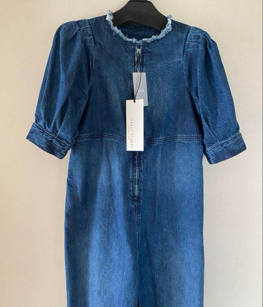 新品未使用 IENA アッパーハイツ パフスリーブオールインワン - メルカリ