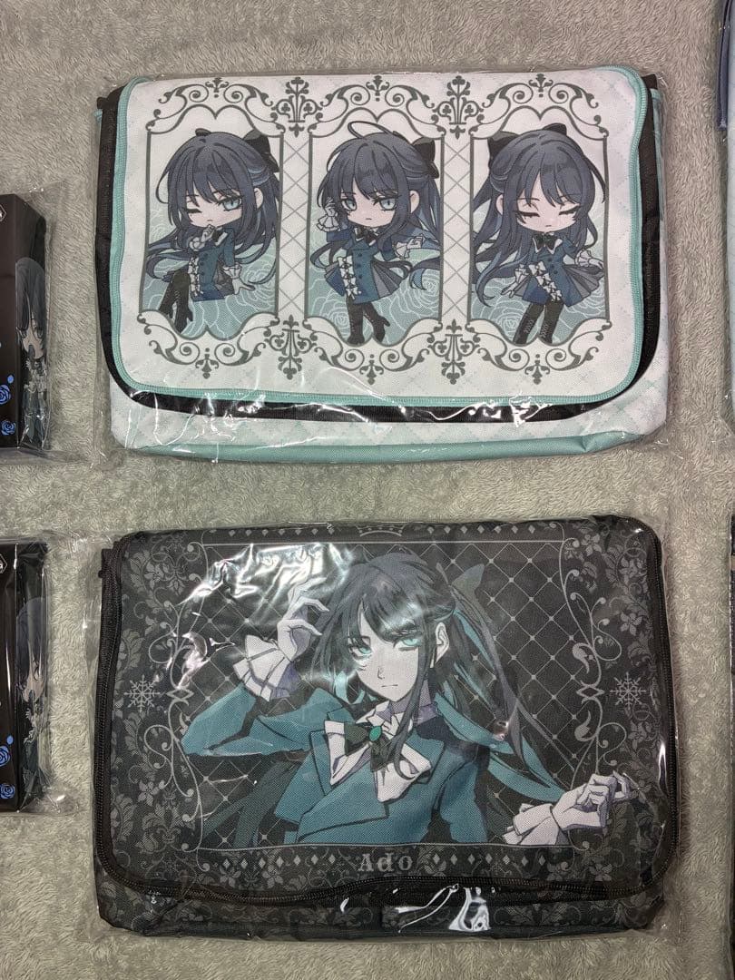 Ado ラウンドワン限定セット 収納BOX.ケース.ハンドタオル.ステッカー