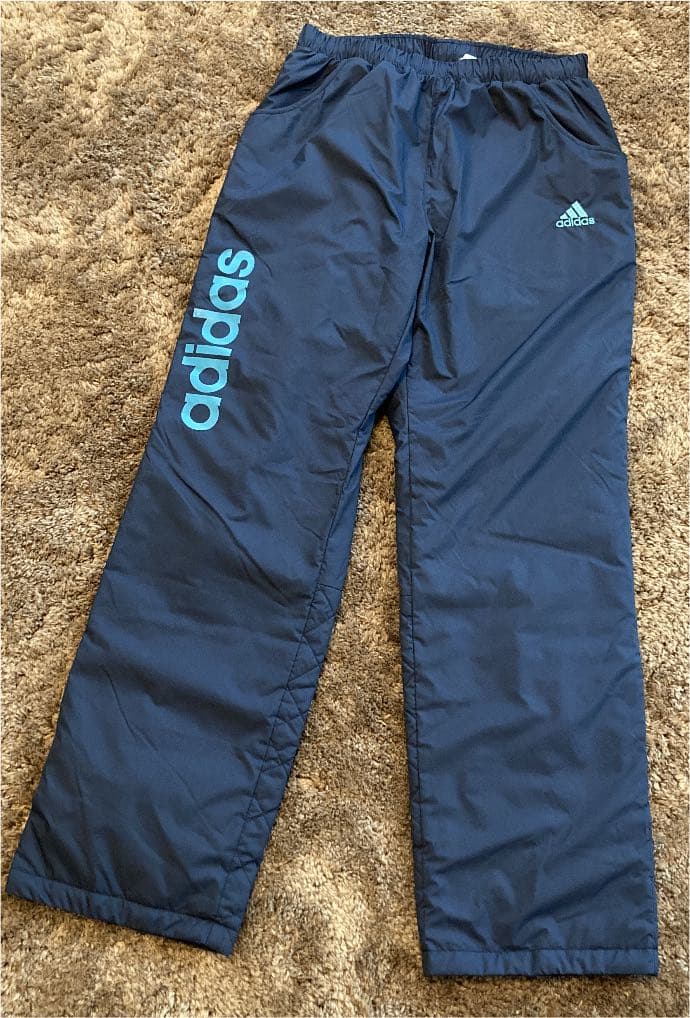 アディダス トラックパンツ　防寒仕様　紺M adidas Originals アディダス ジャージ スーパースター トラックパンツ