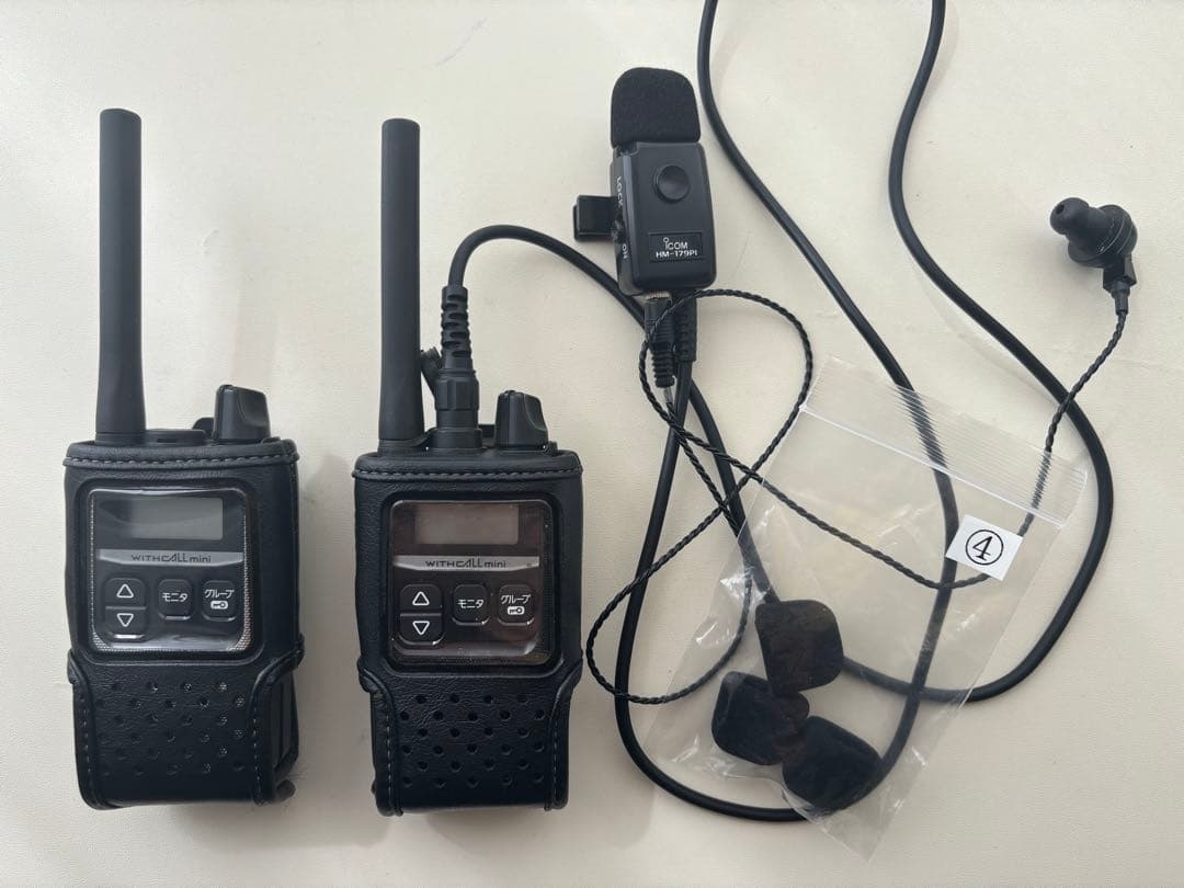 小型無線 トランシーバー インカム ICOM アイコム ×2 ICOM（アイコム） IC-4120Y 5台セット 特定小電力 トランシーバー