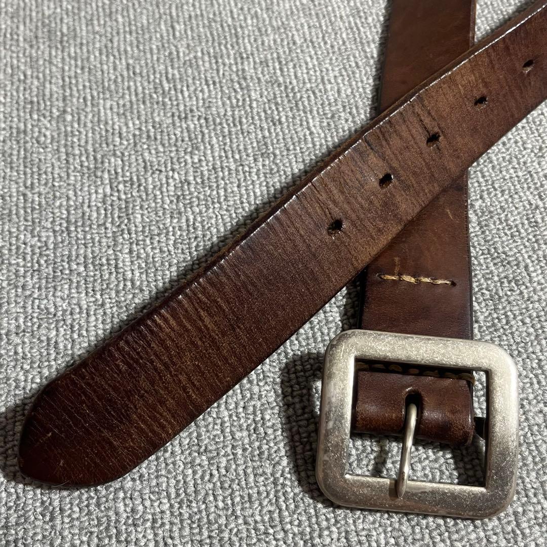 warehouse ウエアハウス 本革 レザー ギャリソン ベルト 無地 旧ロゴ