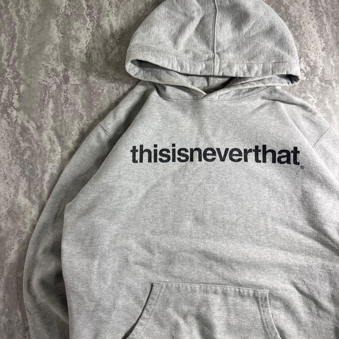 thisisneverthat ネバザ パーカー フーディ グレー M - メルカリ