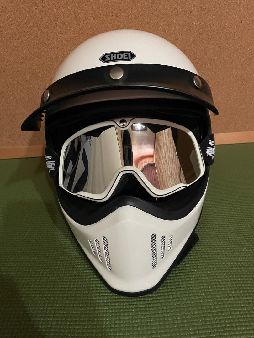 値下げ】SHOEI ex-zero サイズL ホワイト 付属品付き - メルカリ