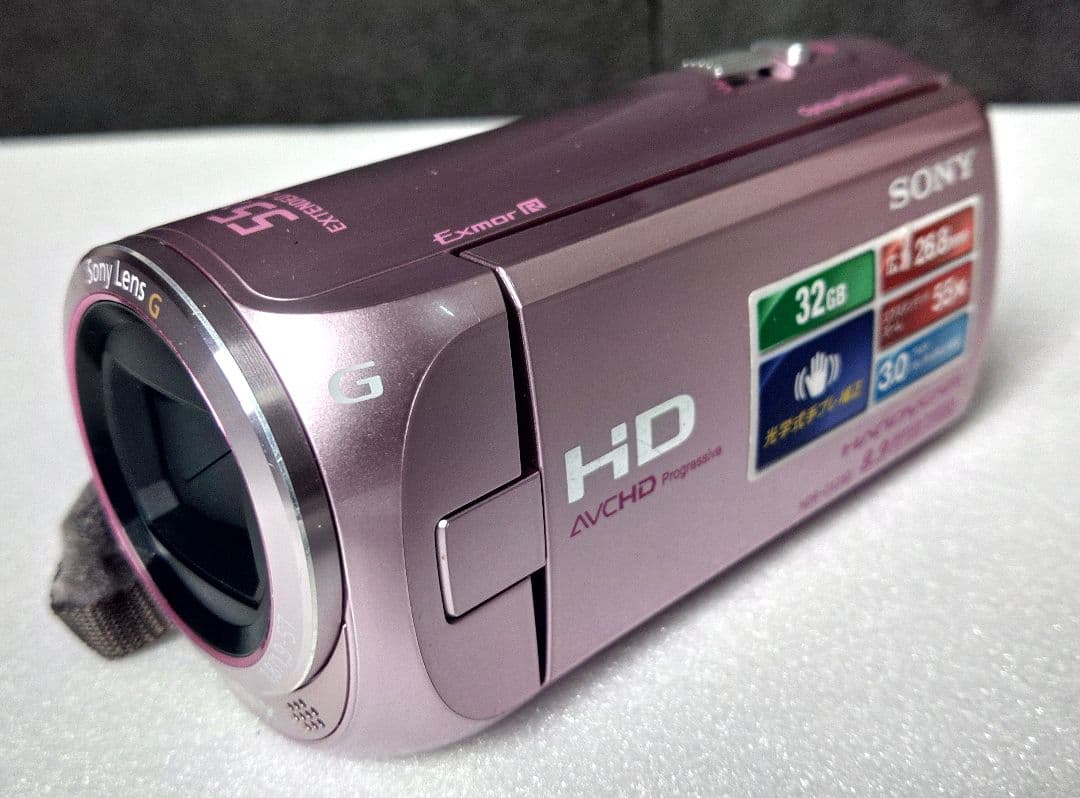 SONY ハンディカム ビデオカメラ HDR-CX390 ピンク 人気カラー - メルカリ