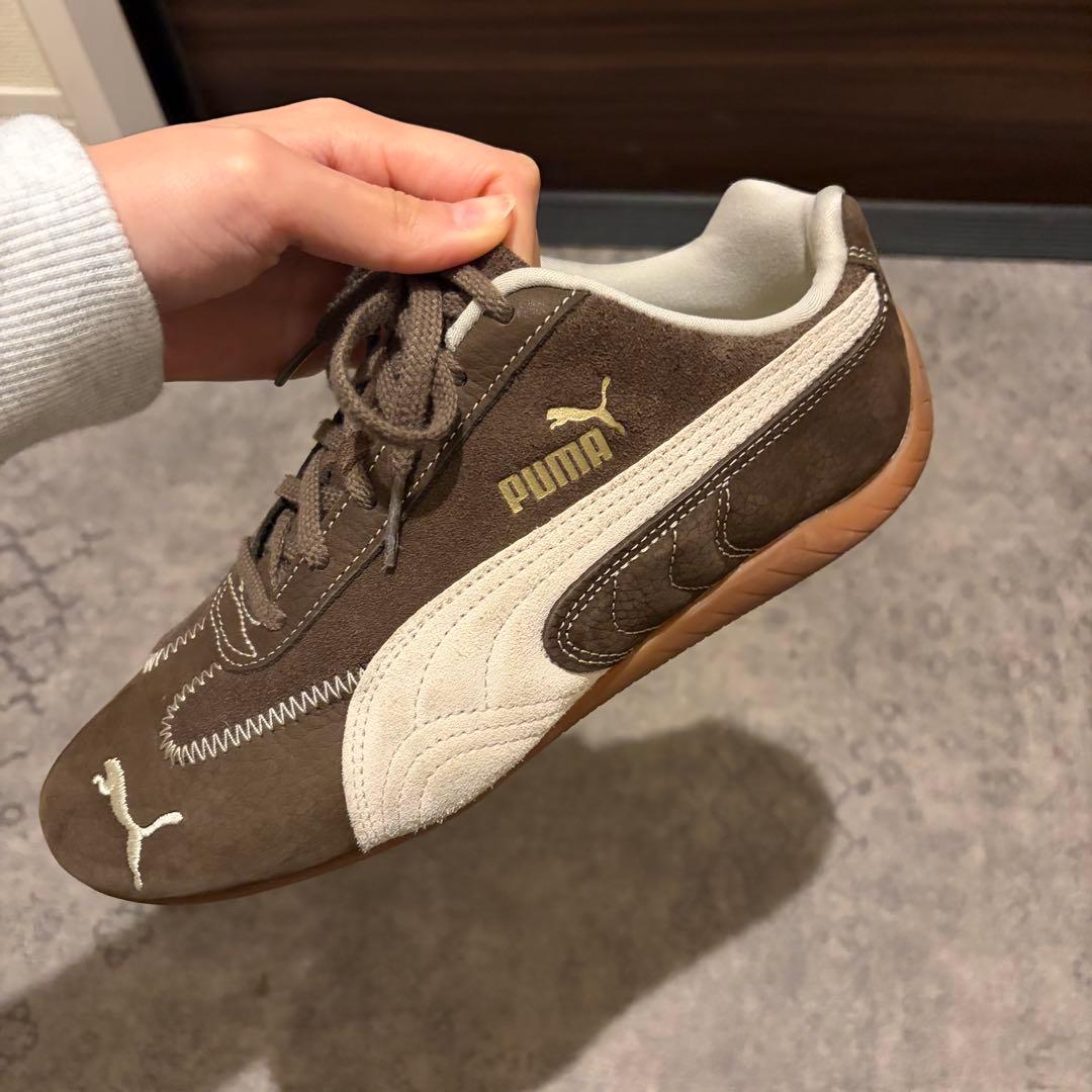 靴 PUMA SPEEDCAT WINE CLUB WNS brown 24.5cm