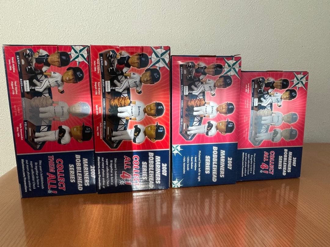 2007 イチロー球場配布ボブルヘッド人形 城島含む4体コンプリート