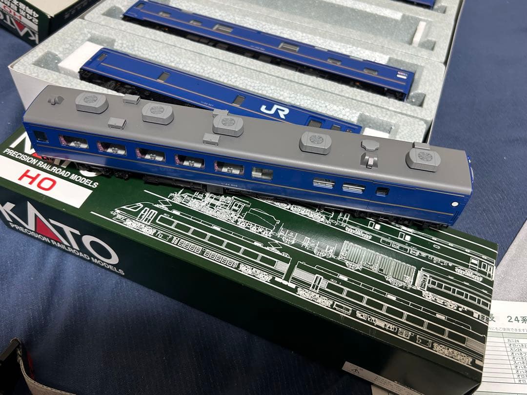 KATO (HO) 24系 寝台特急「北斗星」基本セット・オロハネ25 500