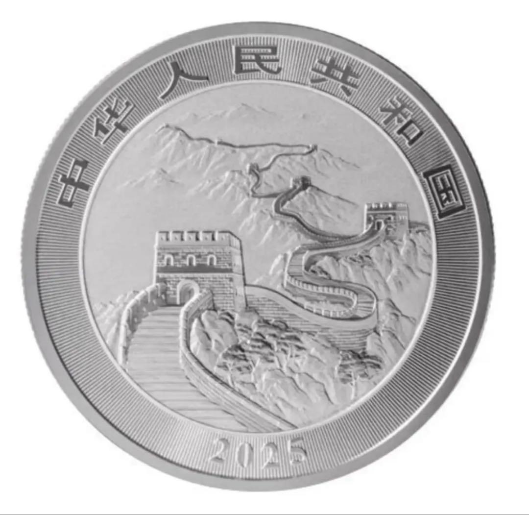 2025 1オンス (31.104g)中国龍　ドラゴン　雲龍図 銀貨 純銀