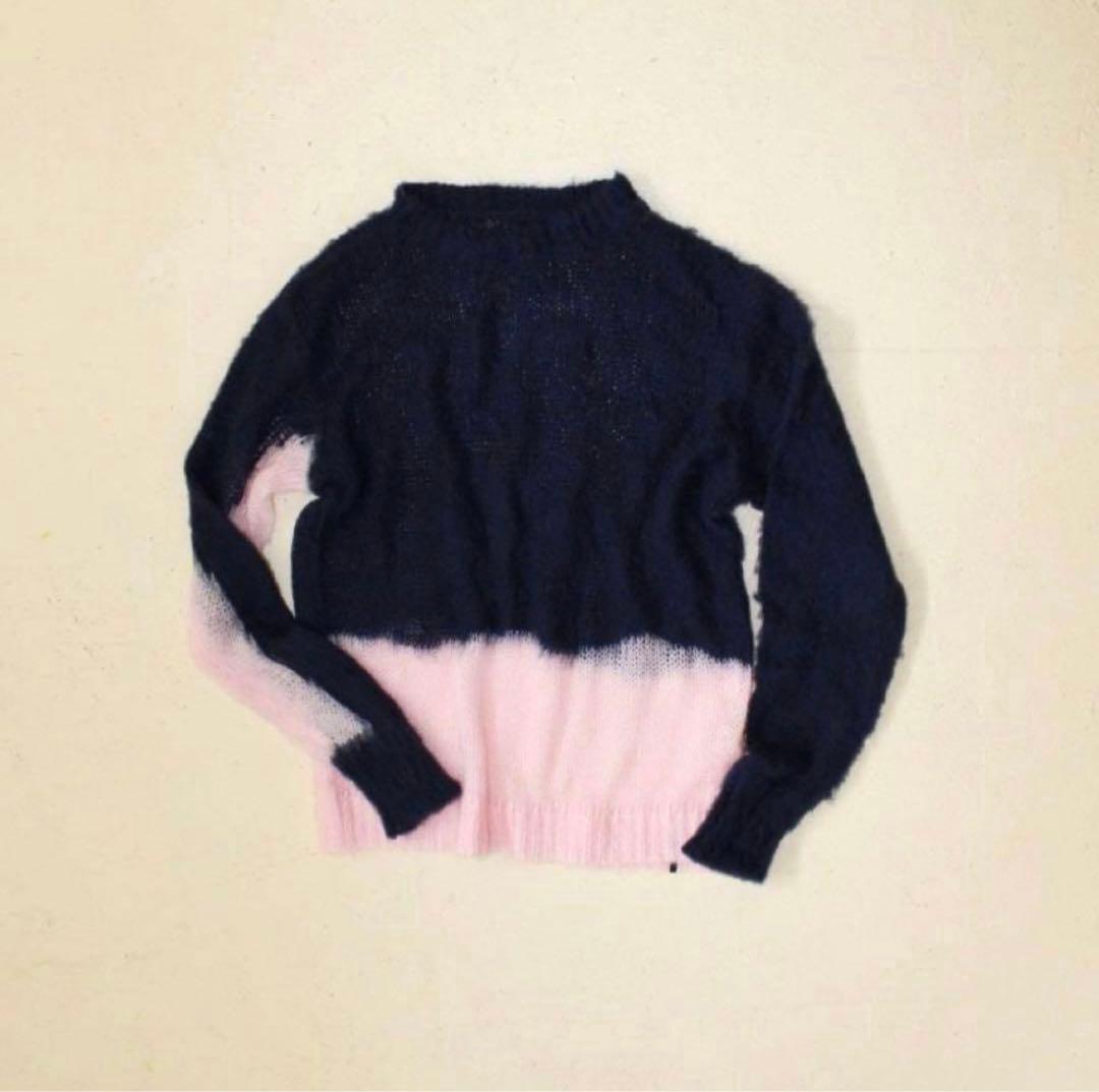 pamm 汽水域のローゲージニット /ネイビー PAMM（パム）の「汽水域のローゲージニット（ニット/セーター）」 - WEAR