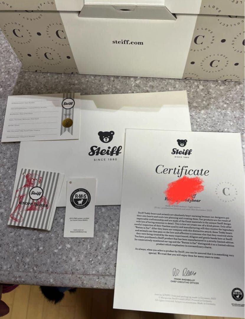 値下げ【新品】 BMW x Steiff レーシング テディベア（限定品）