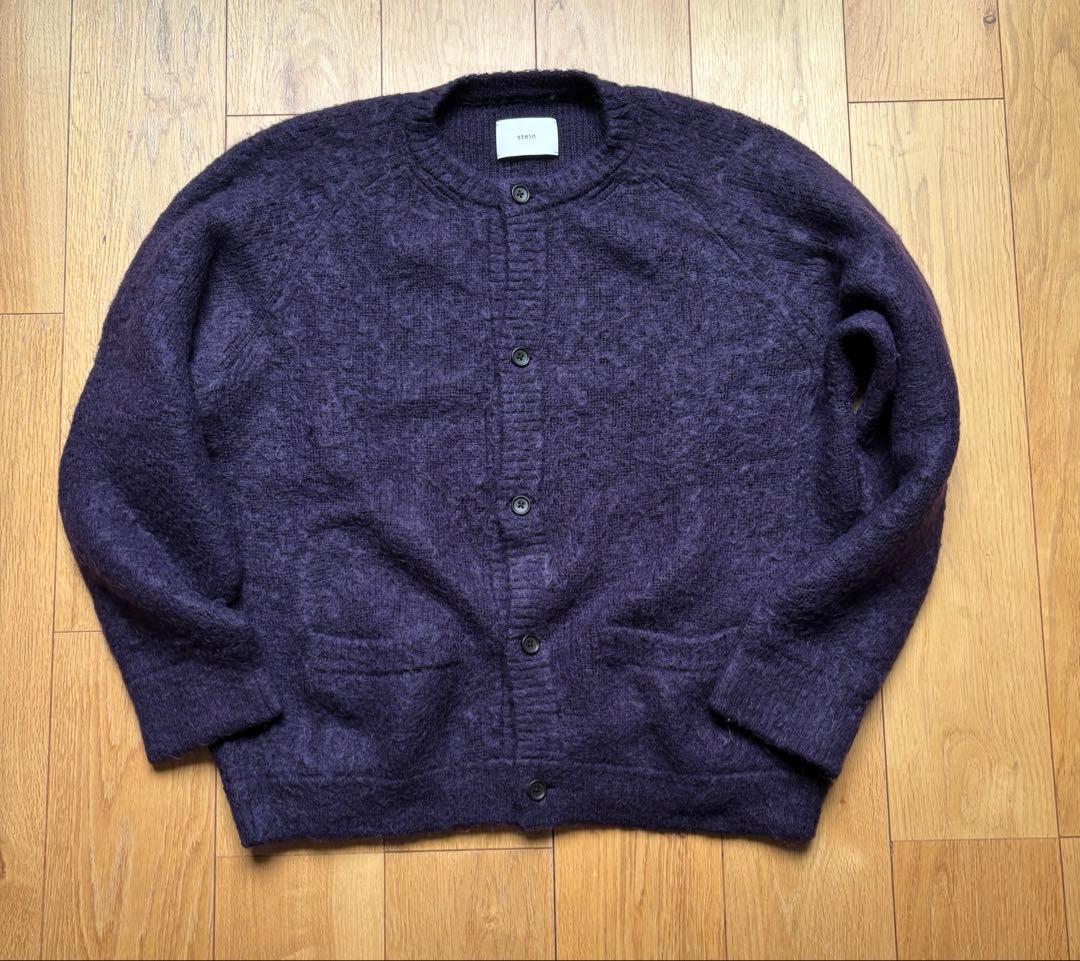 正規 品ファッション - stein / KID MOHAIR CARDIGAN(DARK PURPLE)